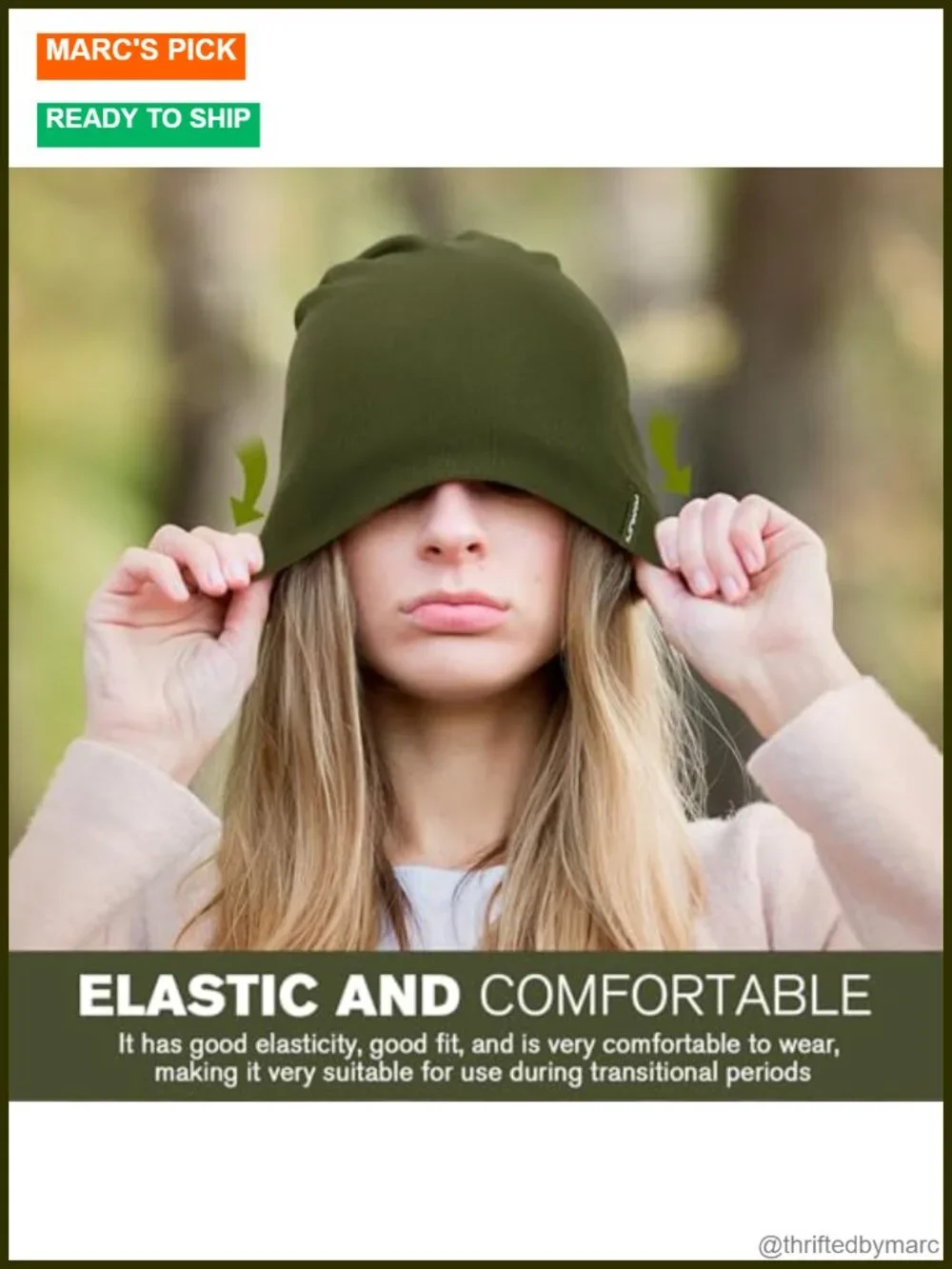 Slouchy Beanie - Soft Cotton Double-Layer Unisex Hat for Daily Wear